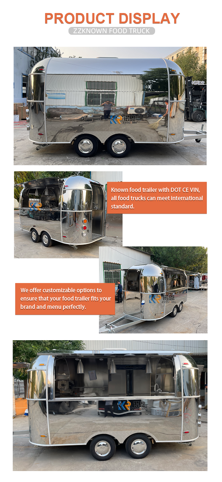 Stainless Steel Food Trailer